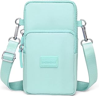 Universal Crossbody Wallet Phone Bag for Women Mini Shoulder Arm Bag Cell Phone Purse Compatible for iPhone/Samsung Galaxy…, Peppermint Green, Casual