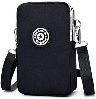Kimwing Phone Purse Crossbody for Women iPhone 12 Pro Max / 11 Pro Max, Girls Wallet Wristlet Armband Bag for Samsung S20 FE, A11 A21 A51 A71 A10S A20S A21S A10 S20 Ultra Note 9, 10, S10 Plus (Black)