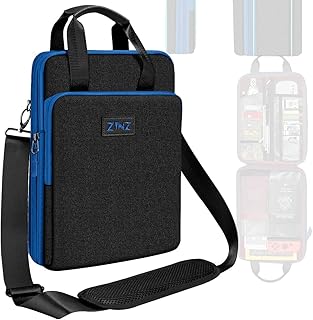 ZINZ Slim & Expandable Case 12.9 13 inch Travel Laptop Shoulder Bag for 13'' MacBook Air/Pro M1 M2,12.9 iPad Pro'