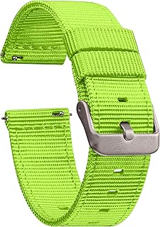 Nylon Quick Release Watch Bands - Six Sizes (14mm, 16mm, 18mm, 19mm, 20mm, 22mm) - 22 Color Choices - Two-Piece Nylon Watch Straps