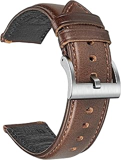Leather Watch Bands, Horween Leather Watch Strap for Men Women,18mm,20mm,22mm Quick Release Handmade Watch Strap Soft Vintage Replacement