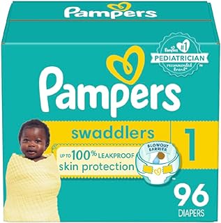 Diapers Newborn/Size 1 (8-14 lb), 96 Count - Swaddlers Disposable Baby Diapers, Super Pack (Packaging May Vary)