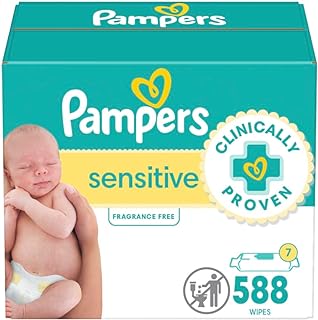 Baby Wipes Sensitive Perfume Free 7X Refill Packs 588 Count