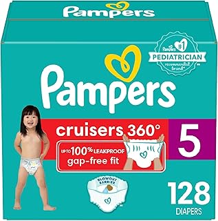 Pampers Cruisers 360 Diapers Size 5 128 Count, 128 Count