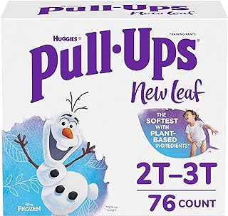 New Leaf Boys' Potty Training Pants Training Underwear, 2T-3T, 76 Ct