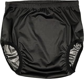 Adult Cloth Diaper Cover for Incontinence, Active Waterproof Leakproof Latex Pants, Noiseless Reusable Washable Pull Up Plastic Pants (No Cotton Inside, XL)
