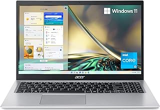 Aspire 5 A515-56-347N Slim Laptop - 15.6" Full HD IPS Display - 11th Gen Intel i3-1115G4 Dual Core Processor - 8GB DDR4-128GB NVMe SSD - WiFi 6 - Amazon Alexa - Windows 11 Home in S Mode,Silver