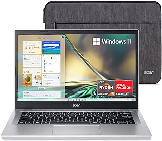 Aspire 3 A314-23P-R3QA Slim Laptop | 14.0" Full HD IPS Display | AMD Ryzen 5 7520U Quad-Core Processor | AMD Radeon Graphics | 8GB LPDDR5 | 512GB NVMe SSD | Wi-Fi 6 | Windows 11 Home