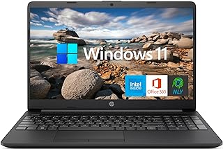 15.6'' Laptop with 1 Year Microsoft Office 365,Intel Pentium Quad-Core Processor,Long Battery Life,RJ-45 Ethernet Port,USB Type-C,Wi-Fi,Webcam,HDMI,NLY MP,Windows 11 (16GB RAM | 1TB SSD) Black