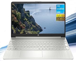 Laptop Computer, 15.6'' FHD Display Laptops, Intel Core i3-1215U, 8GB RAM|256GB SSD, Wi-Fi, Fast Charge, Windows 11 Pro, RK Date Cable, Ready for School College Student and Daily Life/Business