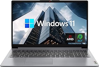 15.6" IdeaPad Laptop, AMD Dual-Core Processor, 20GB RAM, 1TB SSD (128GB eMMC+1TB PCIe SSD), Wi-Fi 6 and Bluetooth 5.0, HDMI, NLY MP, Windows 11
