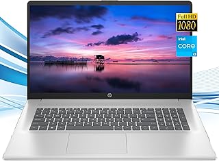 Laptop Computer, 17.3" FHD IPS Display Laptops, Intel Core i3-1215U, 32GB RAM, 1TB SSD, Webcam, Bluetooth, Wi-Fi, Windows 11 Pro, RK Data Cable, Fast Charge, Ready for School College Student