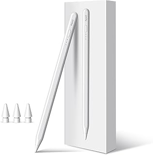 iPad Pencil 9th&10th Generation, 10 Mins Fast Charge Stylus Pen for Apple Pencil 1st/2nd iPad 6/7/8/9/10, iPad Pro 11" and 12.9", iPad Air 3/4/5, iPad Mini 5/6 with Palm Rejection, Tilt Sensitivity