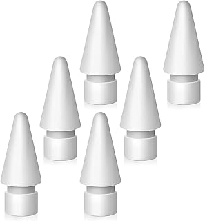Replacement Tips Compatible with Apple Pencil 1st/2nd Gen, Pencil Nibs for iPad Pro Pencil 2/1 Gen(6 Pack)