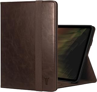 Case Compatible with iPad Pro 11” 5th Gen (2024) – Premium Leather iPad Pro 11” 2024 Case with Stand Function & Apple Pencil Connectivity (Dark Brown)
