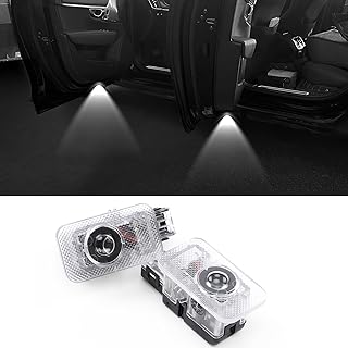 TAIKOO Car Doors Puddle Lights for Volvo XC90 XC60 XC40 S90 S60 V90 V60 Car Door Welcome Light Accessories Car Door LED Light Logo Projector (Type A Logo)