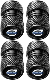 Tire Valve Stem Caps Air Cover for Volvo s60 s90 xc60 xc40 xc90 v60 v90 Series Stem Cap Universal Wheel stem caps for Cars, SUV, Truck, Motorcycles Car Accessories 4pcs