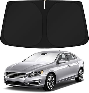 KUST Custom Fit Windshield Sun Shade for 2011-2018 Volvo S60 Accessories Sunshade Sun Visor Protector Foldable Blocks UV Rays Keep Your Car Cooler
