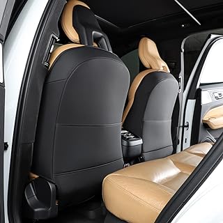 Taikoo Seat Back Kick Protectors Compatible with Volvo XC90 XC60 S90 S60 V90 V60 Kick Mats Accessories for Kids Black Set of 2,Prevent The Interior Decoration from Being affected by Dirt