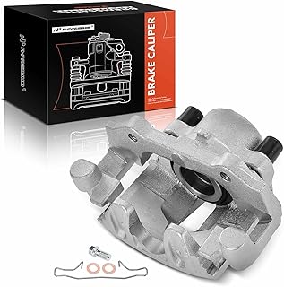 A-Premium Disc Brake Caliper Assembly with Bracket Compatible with Select Volvo Models - 850 1993-1997, C70 1998-2004, S70, V70 1998-2000, L5 2.3L, L5 2.4L - Front Left Driver Side