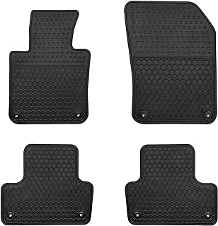 Matericuo Car Floor Mats Custom Fit for Volvo XC60 2018-2023 Black Rubber Auto Liner Mats All Weather Protection Heavy Duty Odorless