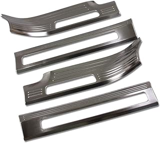 RQING for Volvo XC90 2016 2017 2018 2019 2020 2021 Inside Door Sill Plate Cover Trims (Silver)