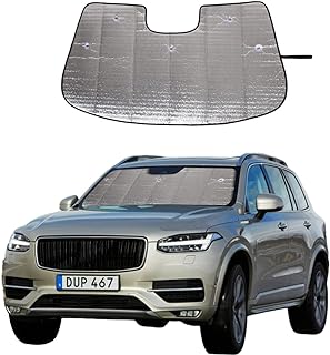 Windshield Shade, Compatible with 2023 2024+ Volvo XC60, Car Sun Shade for Front Windshield Sunshades Sun Visor Protector Blocks UV Rays Foldable Keep Your Vehicle Cool