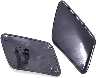 UPSM Front Bumper Headlight Washer Nozzle Cover Cap 1 Pair Left and Right Passenger Side 39991799 39991798 Fit for Volvo S40 2005 2006 2007
