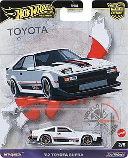 Hot Wheels Car Culture World Tour '82 Toyota Supra Vehicle Toy Diecast Car From 3 Years Old White HRV97