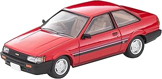Tomica Limited Vintage Neo 1/64 LV-N284b Toyota Corolla Levin 2-Door Lime, Red, 1984 Finished Product