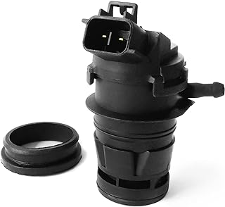 Windshield Washer Pump, Compatible with Toyota, Lexus, Scion, Mazda, Honda, Replaces OEM: 85330-60190, 85330-AE010, 85330-60180, Washer Fluid Pump with Grommet