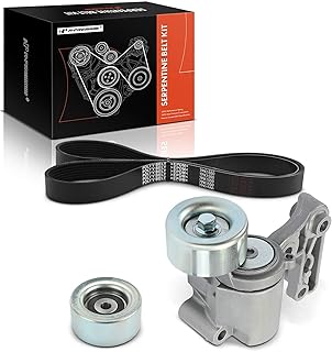 A-Premium Engine Serpentine Belt Drive Kit with Tensioner & Idler Compatible with Toyota Camry 12-17, RAV4 06-12, Highlander 08-16, Sienna 11-16, Venza 09-15 & Lexus ES350 13-18, IS250 06-10, RX350