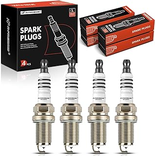 A-Premium Iridium & Platinum Spark Plugs Compatible with Toyota Camry, RAV4, Corolla, Highlander, Matrix & Scion tC, xB & Lexus HS250h & Mazda Miata & Pontiac Vibe & Daewoo Lanos & Lotus, Pack of 4