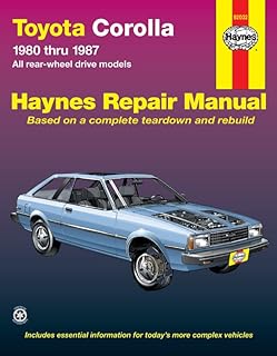 Toyota Corolla Rear-Wheel Drive (80 - 87)