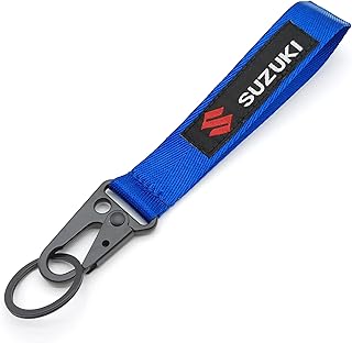 1pcs Embroidered Keychain Tag Key Ring for Suzuki GSXR Car Auto Accessories Motorcycles Bike Biker Key Chain Accessories Blue, Blue, Medium