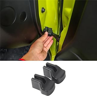 2-Pack Door Limiter Protection Cover Trim for Suzuki Jimny JB64 JB74W 2019 2020 2021 2022 2023 2024 Car Black Accessories