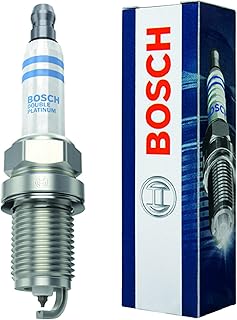 Bosch Automotive Double Platinum Spark Plug - Up to 3X Longer Life for Select Audi A3 A4 A5 A6 Q3 Q5 Q7 RS5 R8 S4 TT & Volkswagen Beetle CC Eos Golf R GTI Jetta Passat Tiguan (Pack of 1)