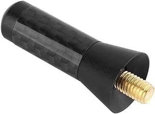 Aluminum Alloy Car Short Fiber Universal Antenna, Easy to install Aluminum Car Short Universal Antenna, Black 1.38in for Toyota Professional Audi