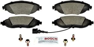 BOSCH BC1633 QuietCast Premium Ceramic Disc Brake Pad Set - Compatible With Select Audi S3; Volkswagen CC, Golf R, GTI; FRONT